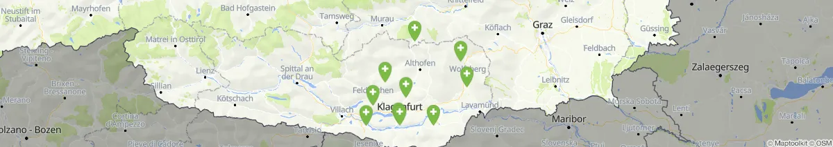 Map view for Pharmacies emergency services nearby Poggersdorf (Municipality, Kärnten) (85)